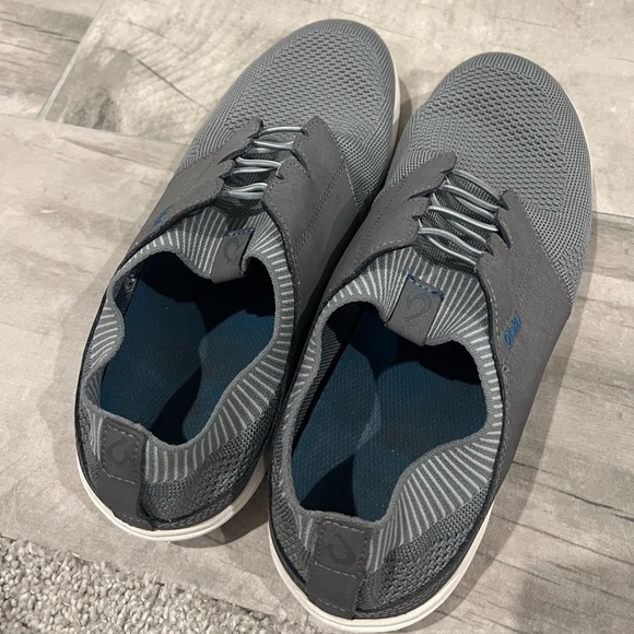 Olukai Men’s Makia Ulana Kai Shoes Grey Size 10 - Picture 3 of 9